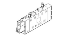 CPE24-M1H-5LS-3/8, Solenoid Valve, 8bar, 24VDC, 5/2, G3/8", Festo
