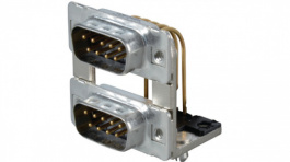 163A19489X, D-Sub dual plug 2 x 9P, Conec