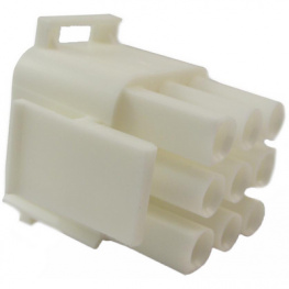 350720-1, Straight Plug housing, 6.35 mm, 9 Pole, TE Connectivity