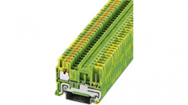 3210059, PT 2,5/1P-PE terminal block, 0.14...2.5 mm2 250 vac/vdc green-yellow, Phoenix Contact