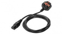 6003-0923, Power Cable, IEC C13 - Type G (UK), 240V, Suitable for PM9500/QD2131/GM4500-HC/PM9300/PD9330/PBT9300, Datalogic