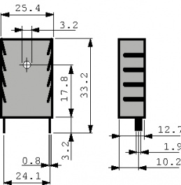 593002B03400G, Heat Sink TO-220, Aavid