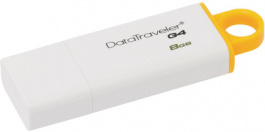 DTIG4/8GB, USB Stick DataTraveler G4 8 GB yellow/white, Kingston