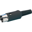 46000-8 Cable Connector Black, 8 Poles 8 C