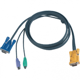 2L-5202P, KVM special combination cable, VGA/PS/2 1.8 m, Aten
