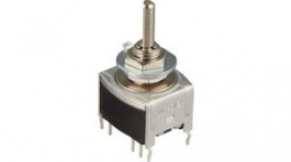 MRB12B, Переключатель: поворотный; Пол: 2; SPDT; 0,1A/28ВAC; 0,1A/28ВDC, NKK Switches (NIKKAI, Nihon)