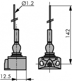 XCKP2106P16, Концевой выключатель; NO + NC; 10А; макс.240ВAC; макс.250ВDC, Telemecanique Sensors
