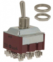 656H, Industrial toggle switch on-on 3P, APEM