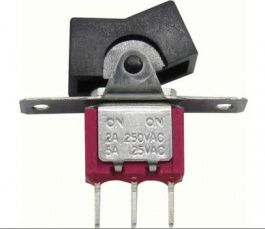 RND 210-00501, Miniature Rocker Switch, SPDT, On-On, RND Components