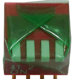 RND 210-00172, DIP switch 4P, RND Components