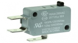 V15T16-CZ300, Микропереключатель SNAP ACTION; без рычага; SPDT; 16A/250ВAC, Honeywell