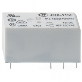 HF115F-A/024-1Z3B (610), PCB power relay 24 VAC 0.75 VA, HONGFA
