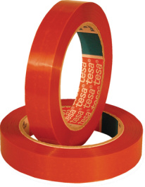 64286 15MM X 66 M ORANGE, Strapping tape orange 15 mmx66 m, Tesa