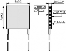 PE-071-14-15-S, Peltier element, Laird