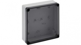 11101301, Plastic Enclosure Without Knockouts, 182 x 180 x 63 mm, Polystyrene, IP66, Grey, Spelsberg