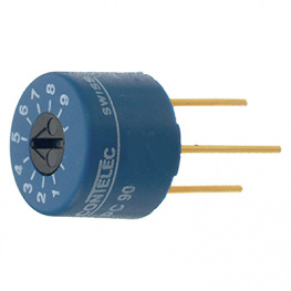71074, Rotary Potentiometer, 10 kOhm, PCB Connection, Contelec