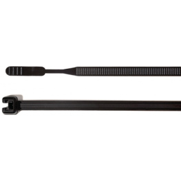 Q50R-W-BK-C1 [100 шт], Cable Tie 210 mm x 4.7 mm Black, 109-00076, HellermannTyton
