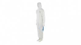 4535L, Protective Coverall, L, Cotton/Polyester/Polypropylene / Polyethylene Laminate, Blue / White, 3M