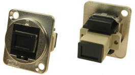 CP30216M, Fiber Optic Connector in XLR Housing SC Metal Nickel-Plated, Cliff