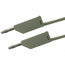 MLN 25/2.5 GRAU / GREY, Test lead diam. 4 mm Grey 25 cm 2.5 mm2 CAT I, SKS Kontakttechnik