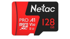 NT02P500PRO-128G-S, Memory Card 128GB, microSDXC, 90MB/s, 60MB/s, Netac