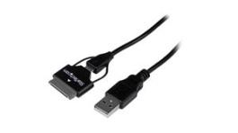 USB2UBSDC, Cable USB-A Plug - USB Micro-B Plug/Samsung 30-Pin Plug 700mm Black, StarTech