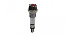 RND 210-00690, LED Indicator, Red, 8mm, 12VDC, Plug-In Terminal, RND Components