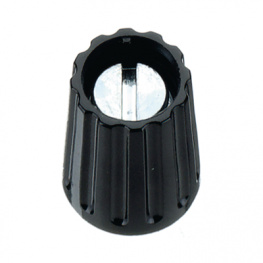 020-2120, Rotary knob 10 mm black, ELMA