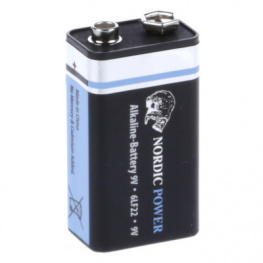 GL6F22A, Primary battery 9 V 6LR61/9V, Nordic Power