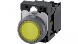 3SU1132-0AB30-1BA0, Illuminated Pushbutton Switch Assembly 1NO 10 A 500 V IP20/IP66/IP67/IP69/IP69K, Siemens