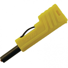 SLS 200 GELB / YELLOW, Safety plug diam. 4 mm Yellow CAT I, SKS Kontakttechnik