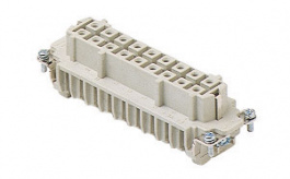 CMEF 16, CME, 16 poles + earth, female insert, with female contacts, silver plated, ILME