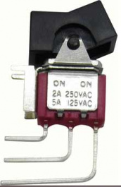 RND 210-00507, Miniature Rocker Switch, SPDT, On-On, RND Components