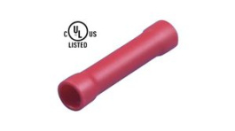 RND 465-00573 [100 шт], Butt Splice Connector, Vinyl, Red, 1.7 mm, RND Connect