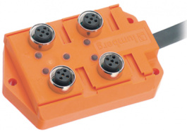 ASBV 4/LED-5-256/10 M, Actuator-sensor box, 4-way ASBV 4/LED-5-256/10 M, Lumberg Automation (Belden brand)