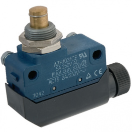 AZH1031CEJ, Limit Switch AZH 5 A Plunger Limit switch, panel mount push plunger, plastic, sc, Panasonic