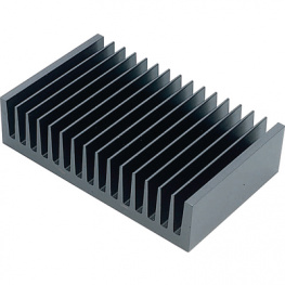 KS160-1000E, Heat sink 1000 mm 0.65 K/W @ L=100 mm black anodised, Austerlitz