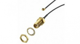 RN-UFL-SMA6, Coax Cable with U.FL and Reverse Polarity SMA Connectors 140mm Clear, Microchip