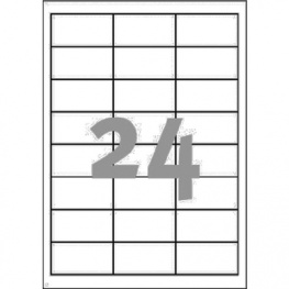 3658, Avery Zweckform 3658 Multipurpose Labels, 64.6 x 33.8 mm, White, Zweckform