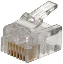 5-554710-2, Модульный штекер 6 6/6RJ12, TE connectivity