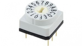 428527320917, Rotary DIP Switch Arrow-Shaped Slot 16-Pos 2.54mm Through Hole, WURTH Elektronik