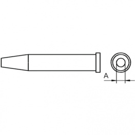 XT CS, Soldering tip Round shape, Weller