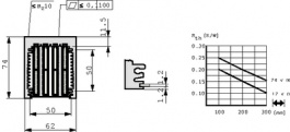 LA 6/ 100/ 12V, Радиатор: штампованный; L:100мм; W:62мм; H:74мм; 0,2К/Вт; алюминий, Fischer Elektronik