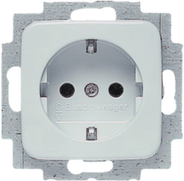 20 EUC-212, Safety socket 54 x 54 x 27 mm 16 A F (CEE 7/3) White, Busch-Jaeger