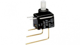 GB15AV, Переключатель: кнопочный; Пол: 2; SPDT; 0,4A/28ВAC; 0,4A/28ВDC, NKK Switches (NIKKAI, Nihon)