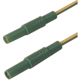 MLS GG 50/2.5 GELB/GRUN , YELL, Safety test lead diam. 4 mm yellow/green 50 cm CAT III, SKS Kontakttechnik