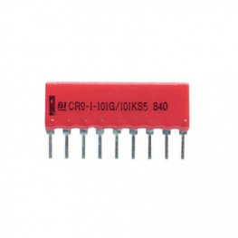 CR-9-101J-101JCG5LF, Resistor network SIL 100 Ohm +- 5 %, BI Technologies