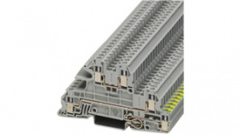 3076029, UTI 2,5-PE/L/L installation ground terminal block screw, 0.2...4 mm2 400 v 24 a, Phoenix Contact