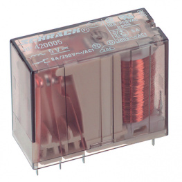 5-1393234-1, Реле: электромагнитное; DPDT; Uобмотки:24ВDC; 8A/250ВAC; 8A/24ВDC, Schrack / TE