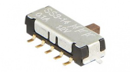SS314MAH4, Переключатель: движковый; Пол: 3; SPDT; 0,4A/28ВAC; ON-OFF-ON, NKK Switches (NIKKAI, Nihon)